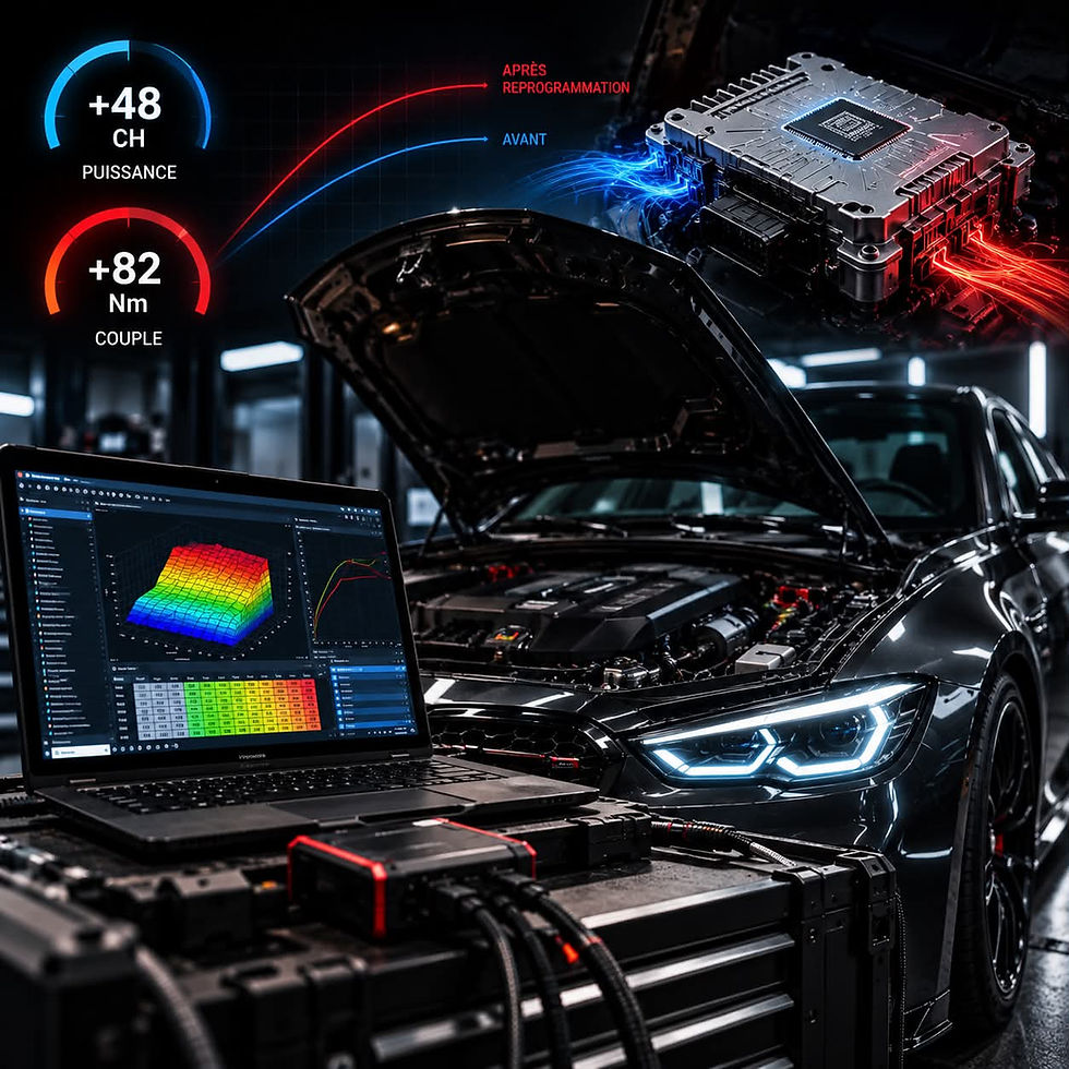 Reprogrammation moteur : +48 ch et +82 Nm de couple.