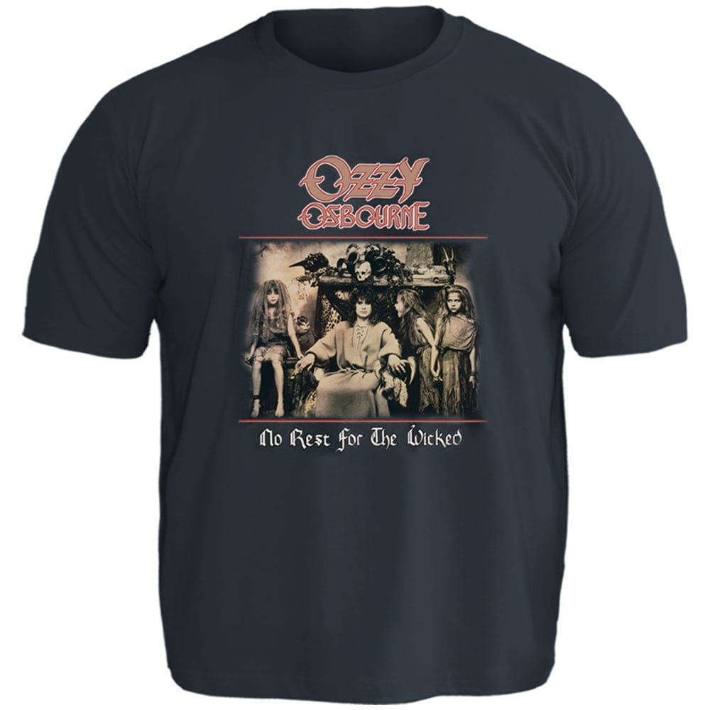 Camisenta Plus Size Ozzy Osbourne No Rest The Wicked