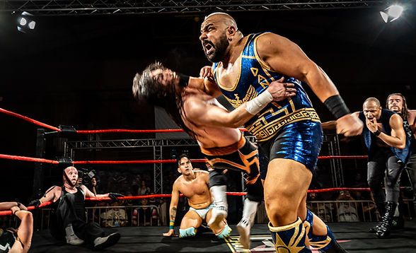 Money Mac delivers a devastating clothesline to Freddy Cordova