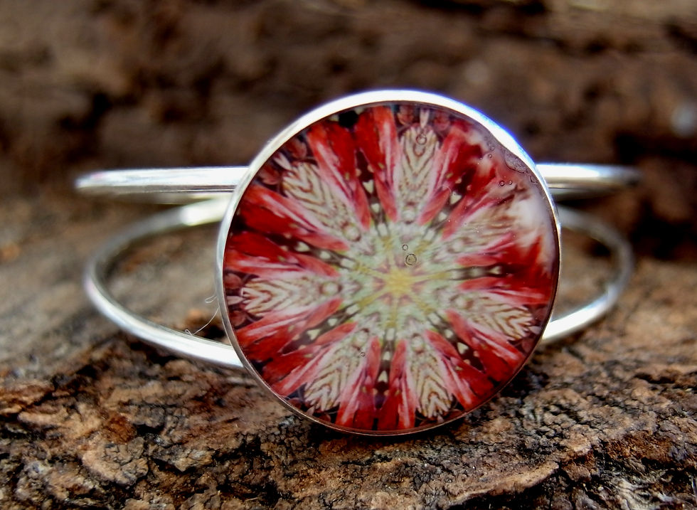 bracelet mandala feuilles d'automne