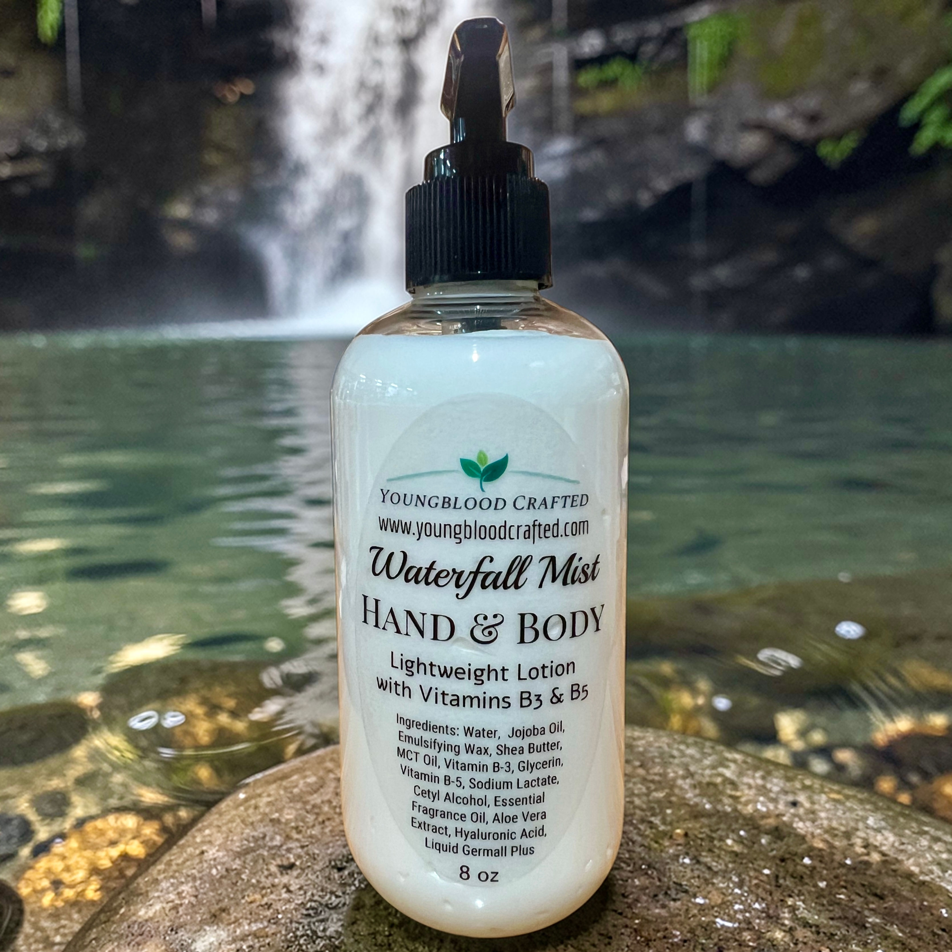 Waterfall Mist Hand and Body Lotion with Vitamins B3 & B5