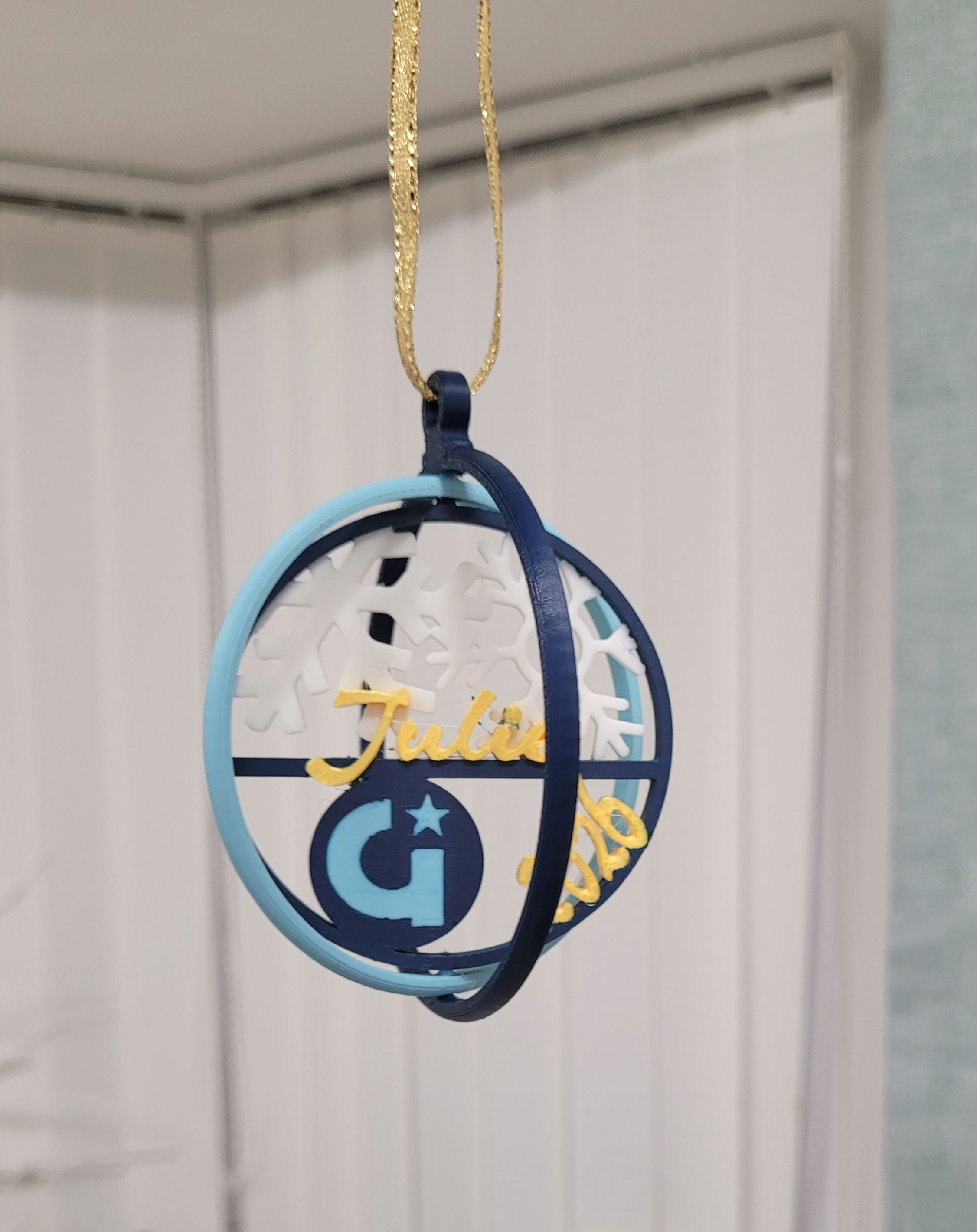 Personalised NEW guide 3d Christmas tree decoration-with name