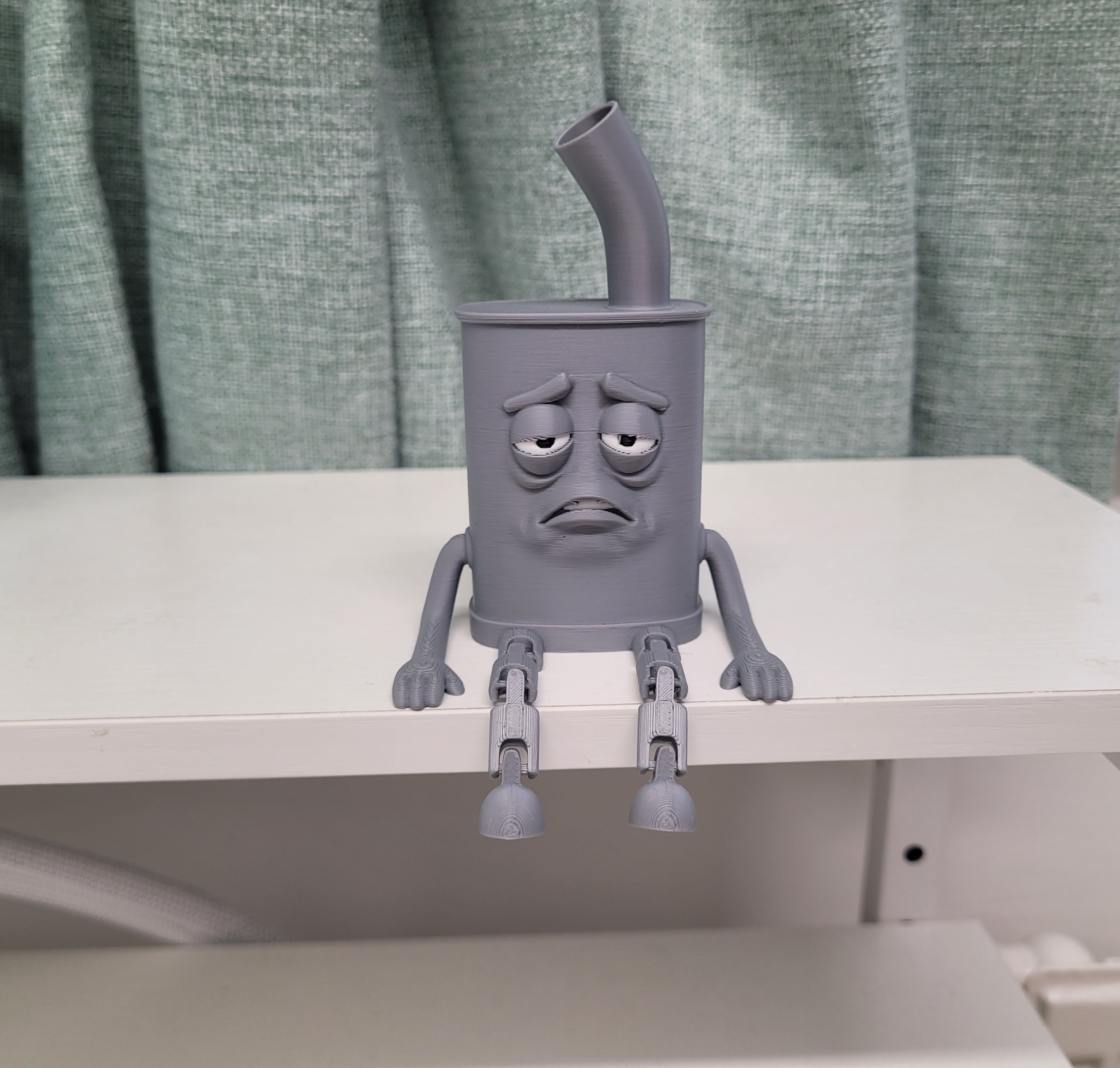Exhausted Swinging legs Shelf Buddy