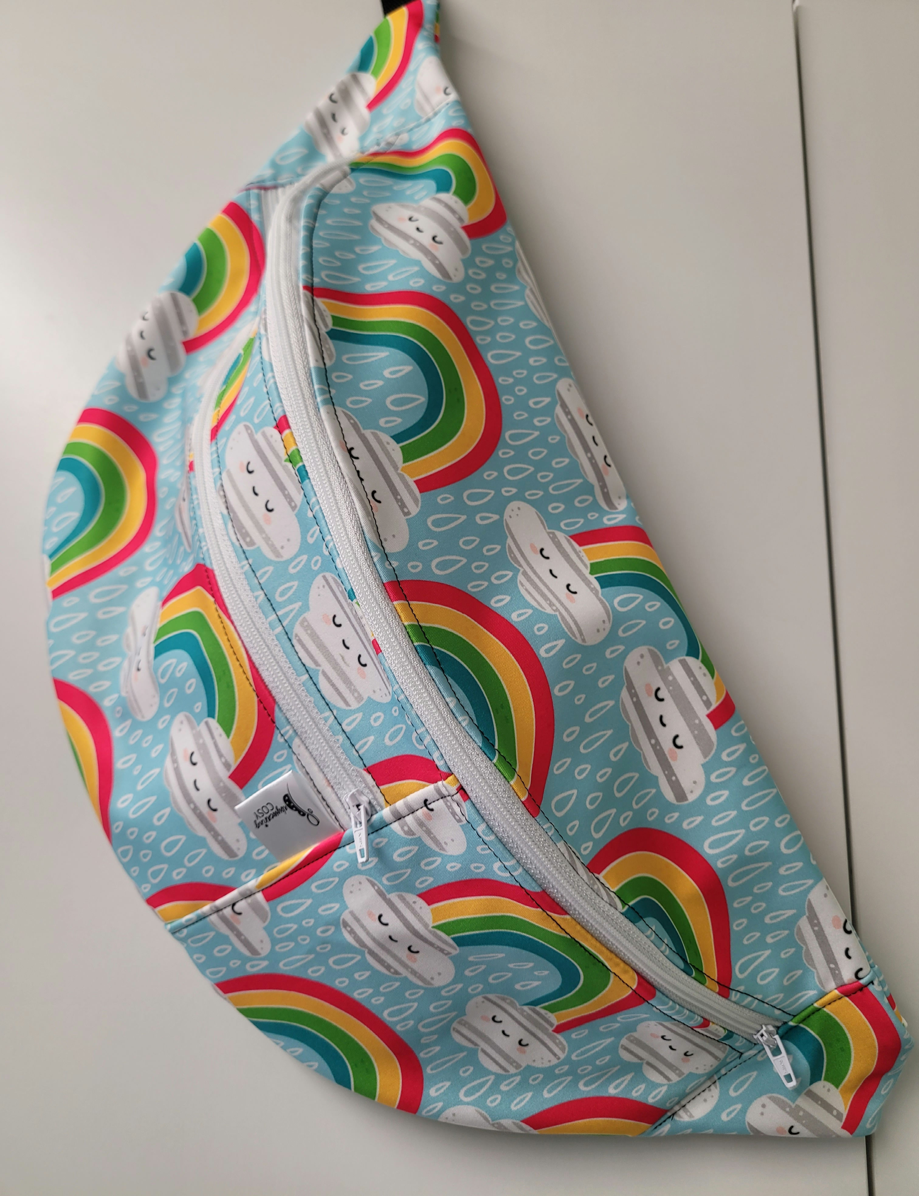 Rainy rainbows Large Bumbag