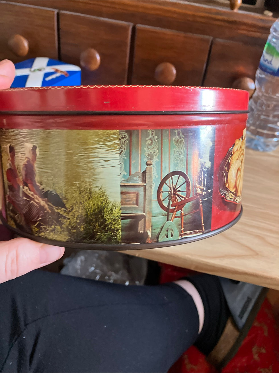 Thumbnail: EMPTY Vintage Dana Danish Butter Cookies Round Tin