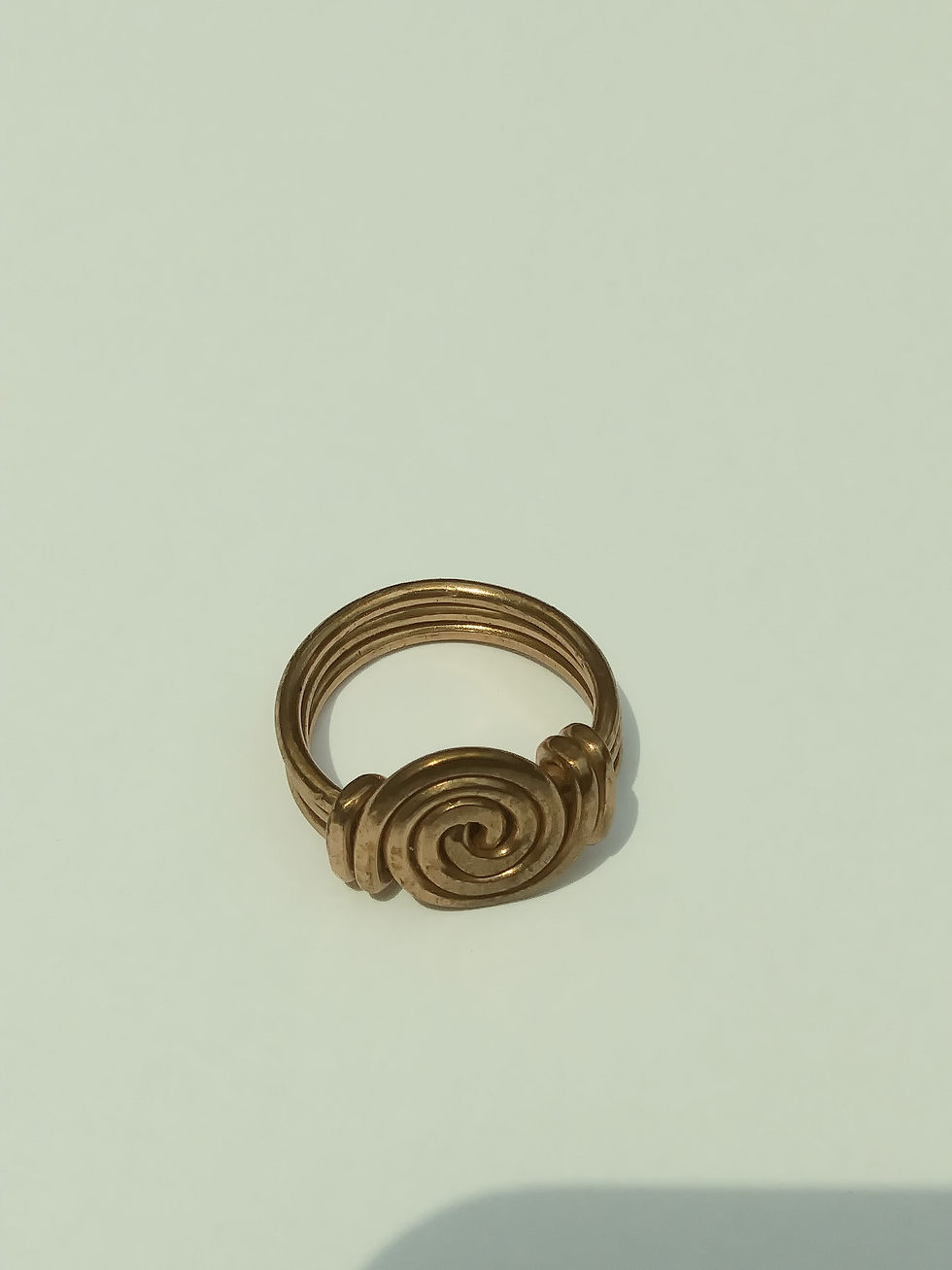 Thumbnail: Copper Spiral Coil Ring