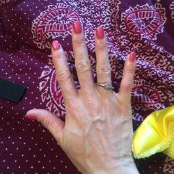 She says she has been wearing this gorgeous rainbow moonstone ring everyday 💚 giving thanks for our