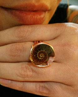 Shout out to this beautiful goddess for showing love! _sasssanova _#ammonite #fossil #gemstones #cit