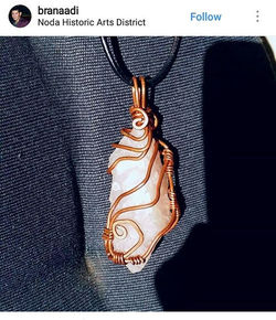 Shout out to _branaadi for the love of this #rosequartz pendant! Come see us today! Now-Later in Nod