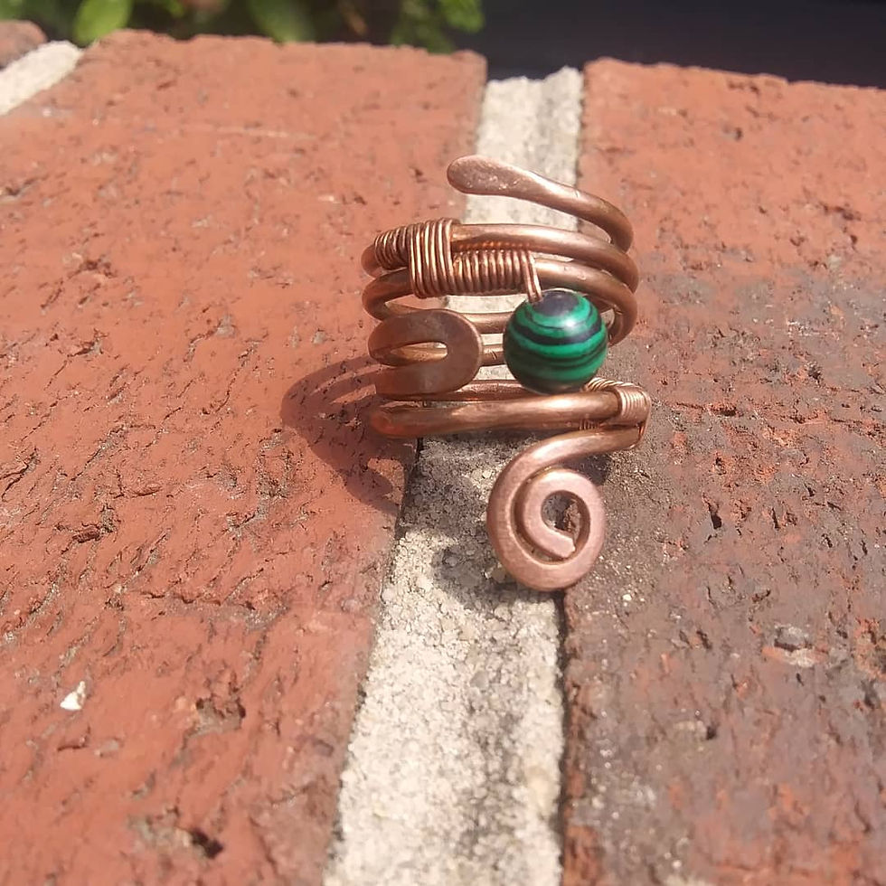 Thumbnail: Gemstone Bead Ring