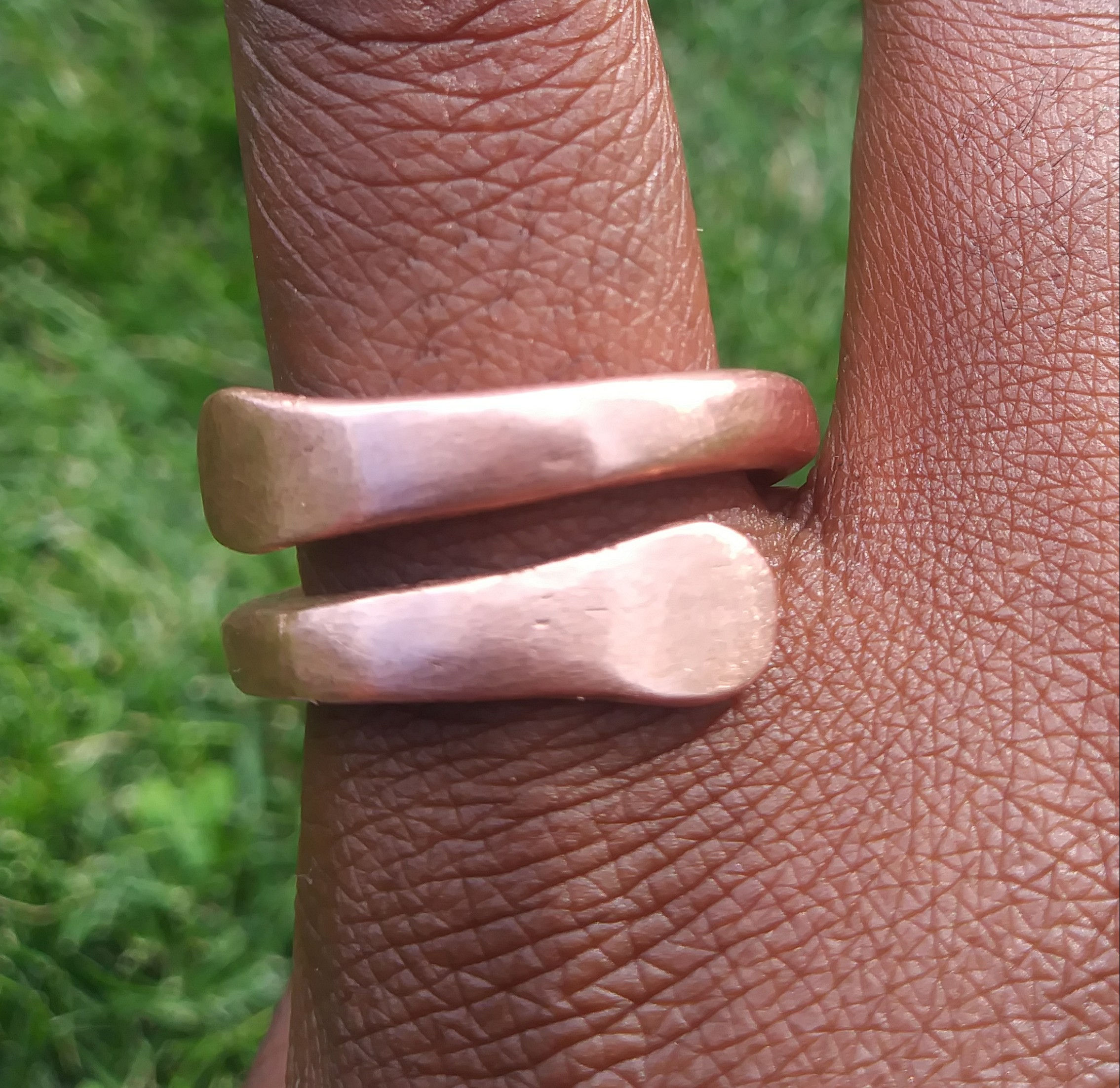 Copper Band Ring Thick gauge wire (8gauge)