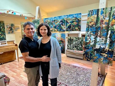 Sharon and Her Husband at the Event