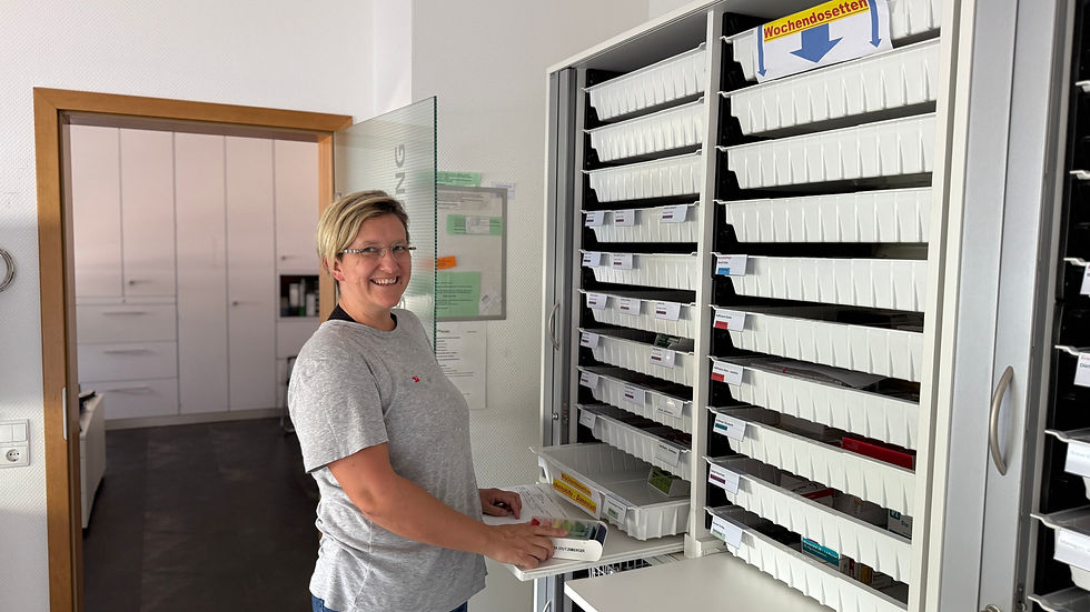 Katharina bei der Arbeit