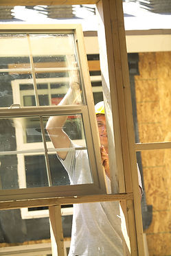 Glazier During Work