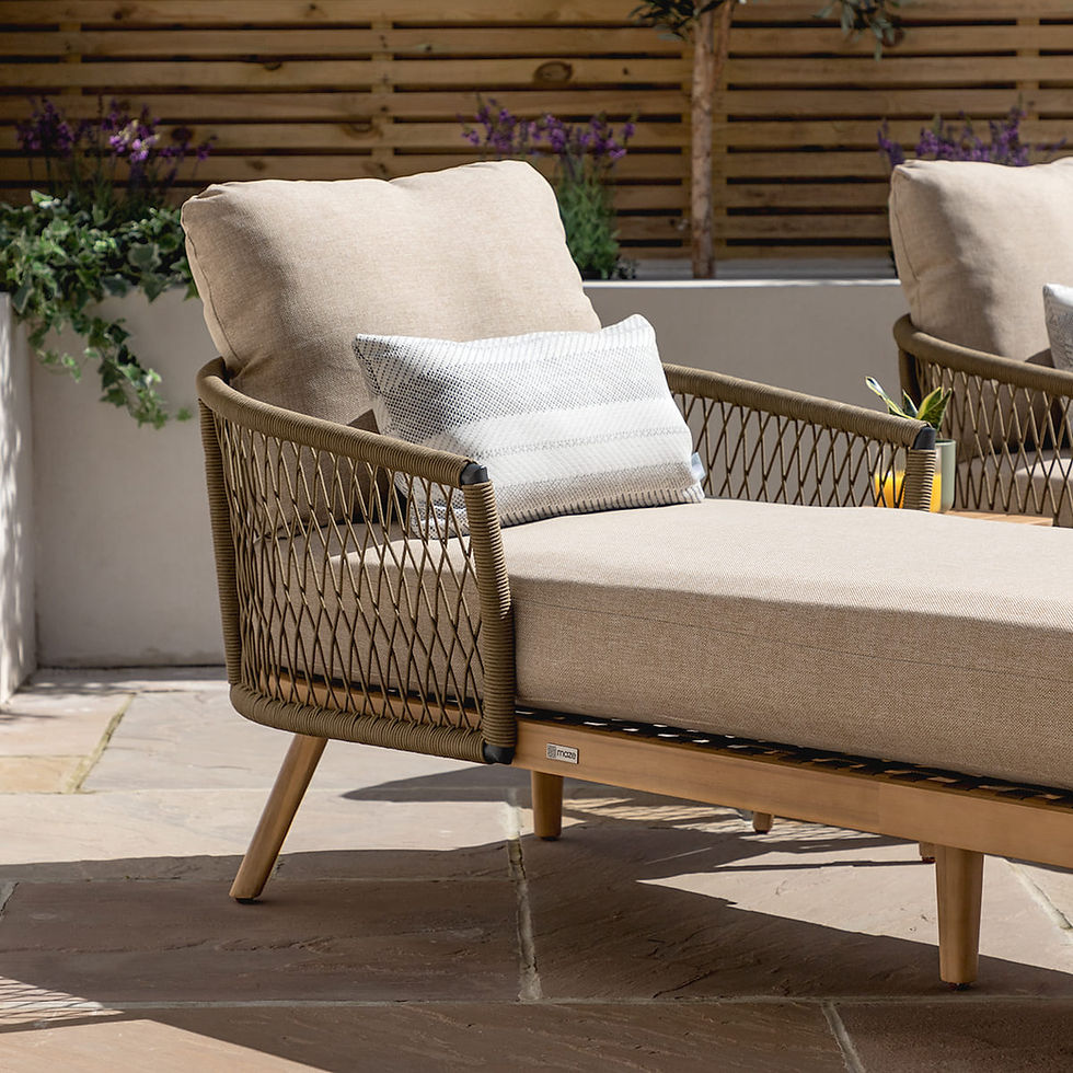 Thumbnail: Bali Rope Weave Sunlounger Set