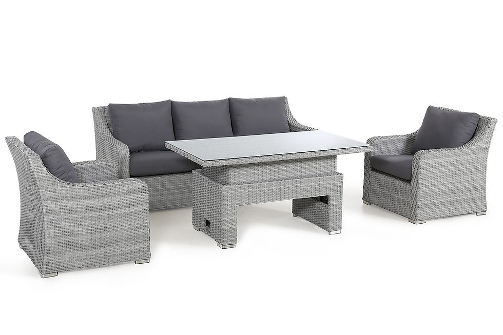 Thumbnail: Ascot 3 Seat Sofa Dining Set With Rising Table