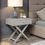 Thumbnail: X Leg Grey 1 Drawer Bedside Cabinet