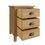 Thumbnail: Isabella Rustic Oak 3 Drawer Bedside