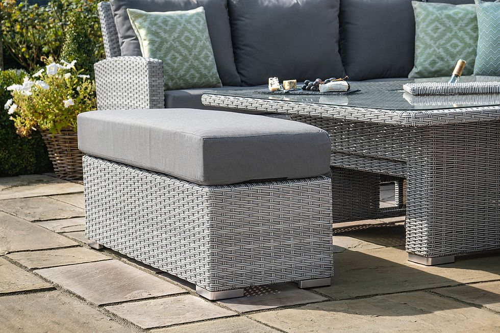 Thumbnail: Ascot Deluxe Square Corner Dining Set With Rising Table & Ice Bucket