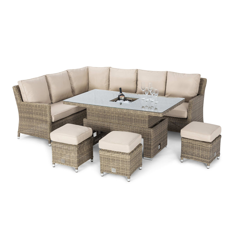 Thumbnail: Winchester Corner Dining Set With  Rising Table & Ice Bucket-