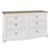 Thumbnail: Corona White/ Grey 6 Drawer Wide Chest
