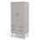 Thumbnail: Augusta 2 Door 2 Drawer Wardrobe - White/ Grey