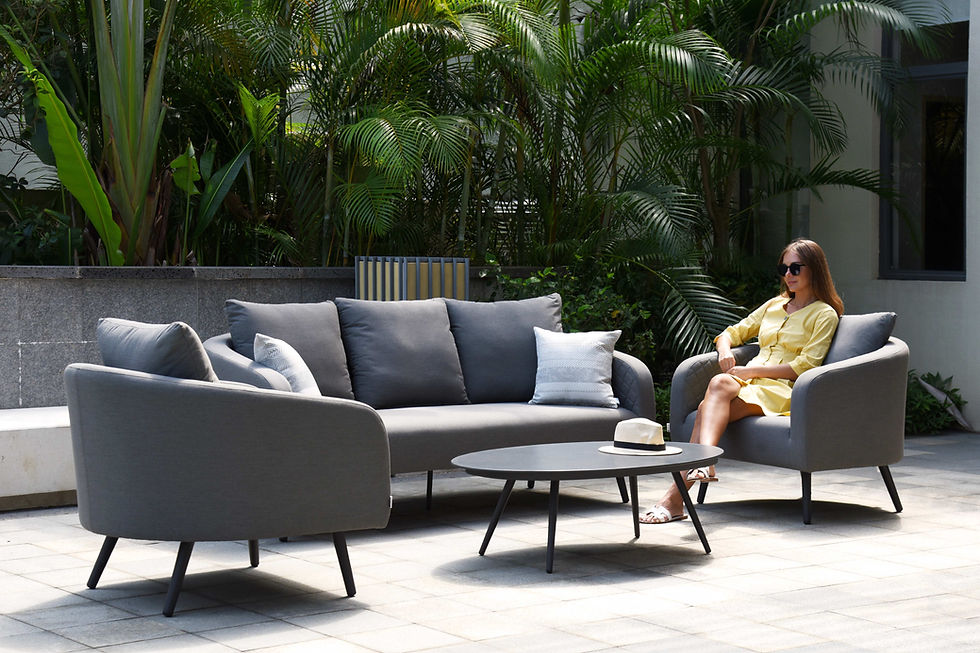 Thumbnail: Ambition 3 Seat Sofa Set- Flanelle