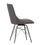 Thumbnail: Studded Back Leather Chair With Hairpin Legs-Grey