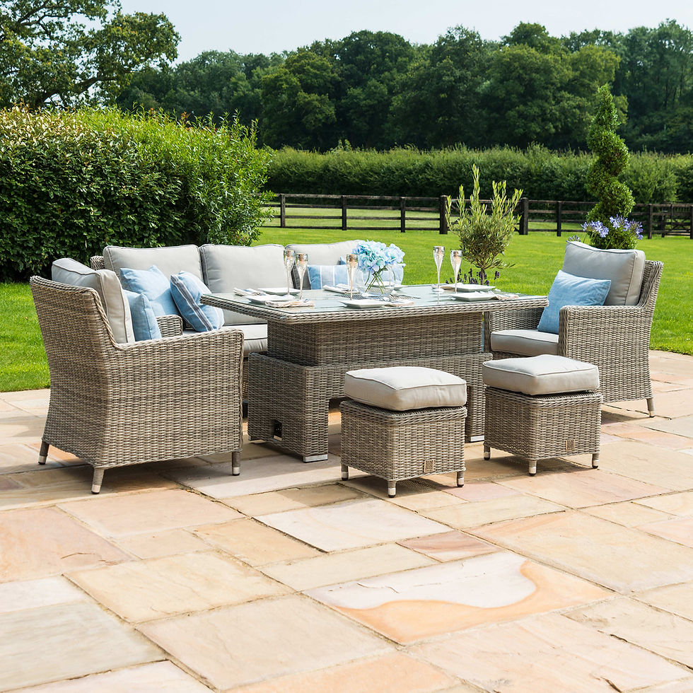 Thumbnail: Oxford Sofa Dining Set With Rising Table &Ice Bucket