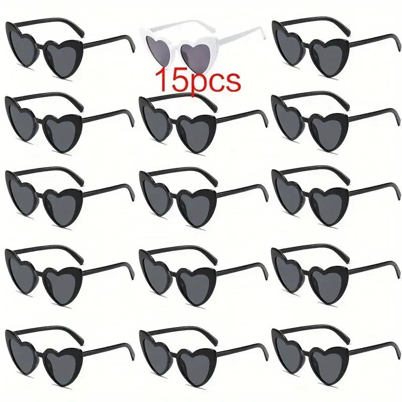 Thumbnail: Hen Party Heart-Shaped Sunglasses – Pack of 15