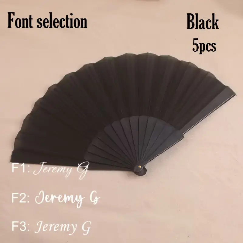 Thumbnail: Personalised Hen Party Fan Set – Pack of 5 Vibrant Foldable Fans