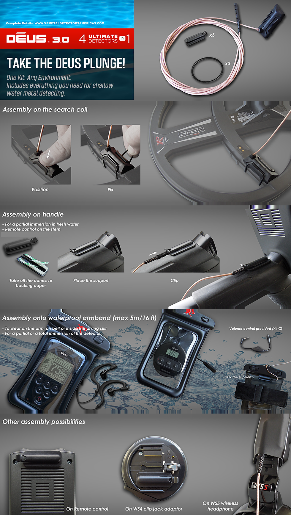 XP DEUS WATERPROOF KIT