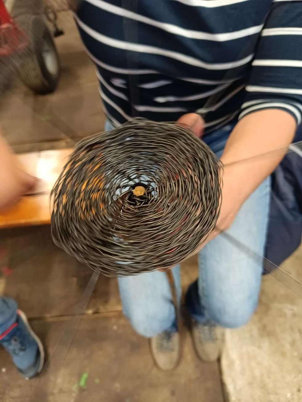 Drahtkörbe flechten