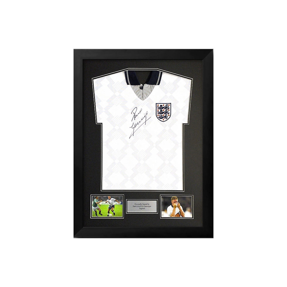 Signed Paul Gascoigne England shirt With COA