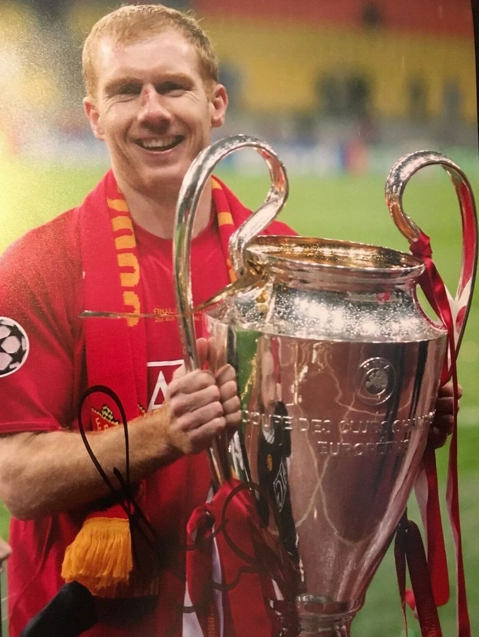 Thumbnail: 16x14 Signed Paul Scholes with COA