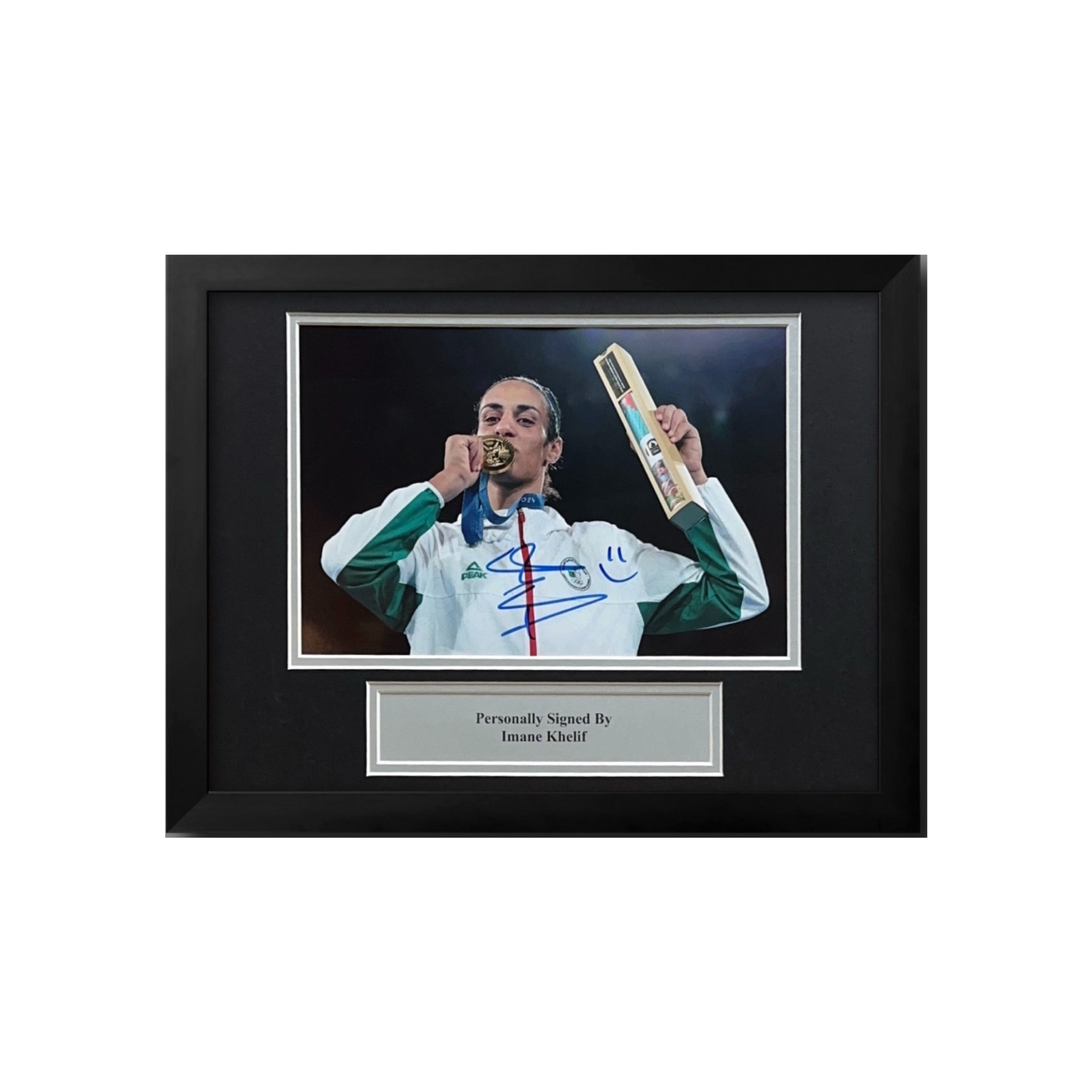 Signed Imane Khelif Photo Display 