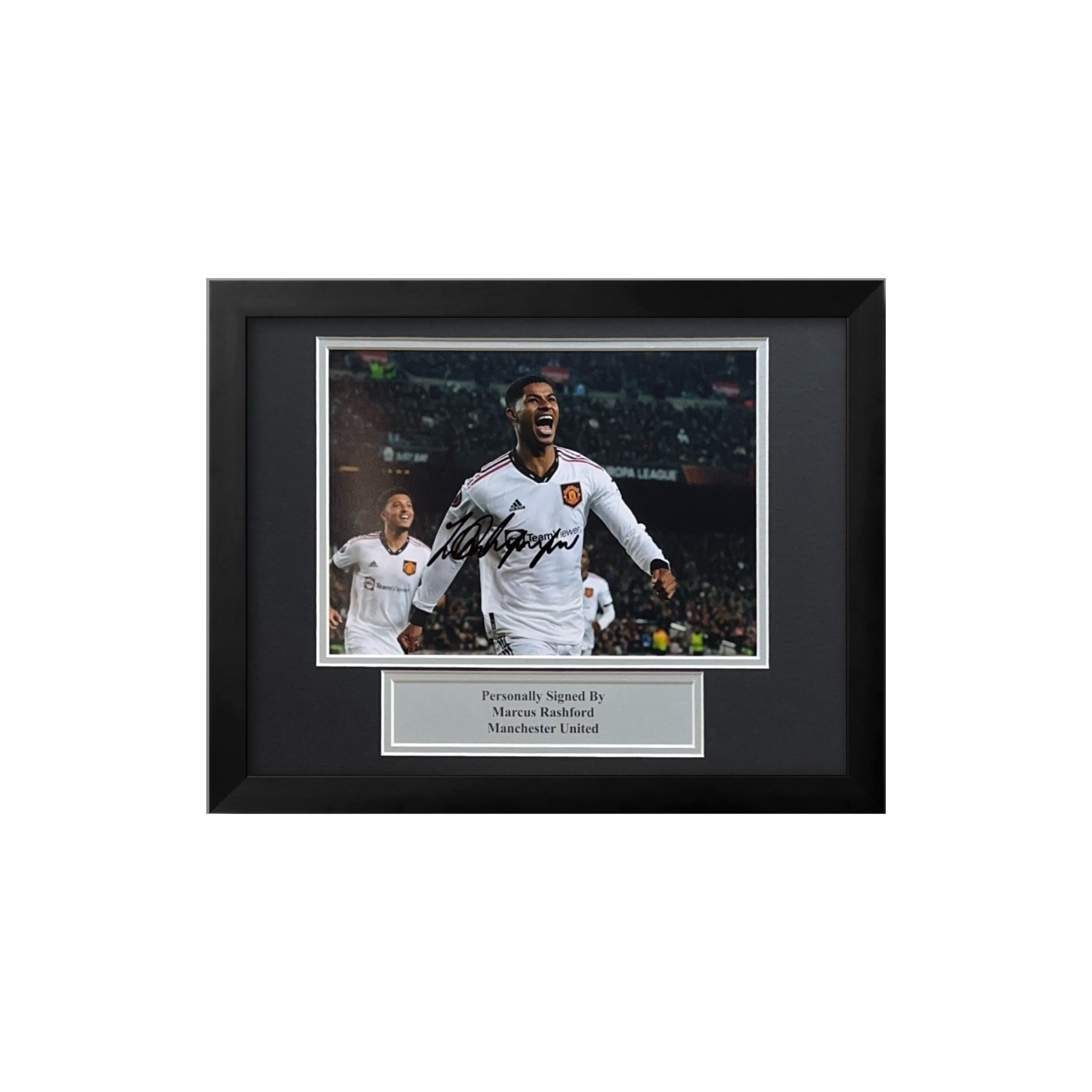 Signed Marcus Rashford Photo Dispaly 