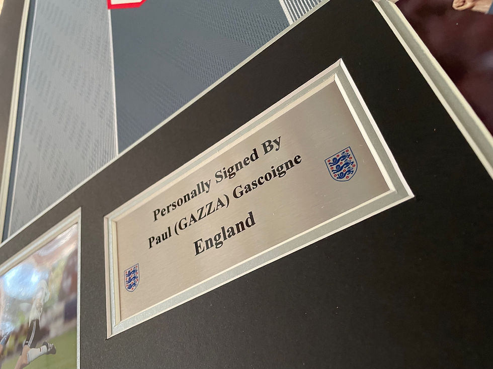 Thumbnail: Signed Paul Gascoigne Away England shirt With COA