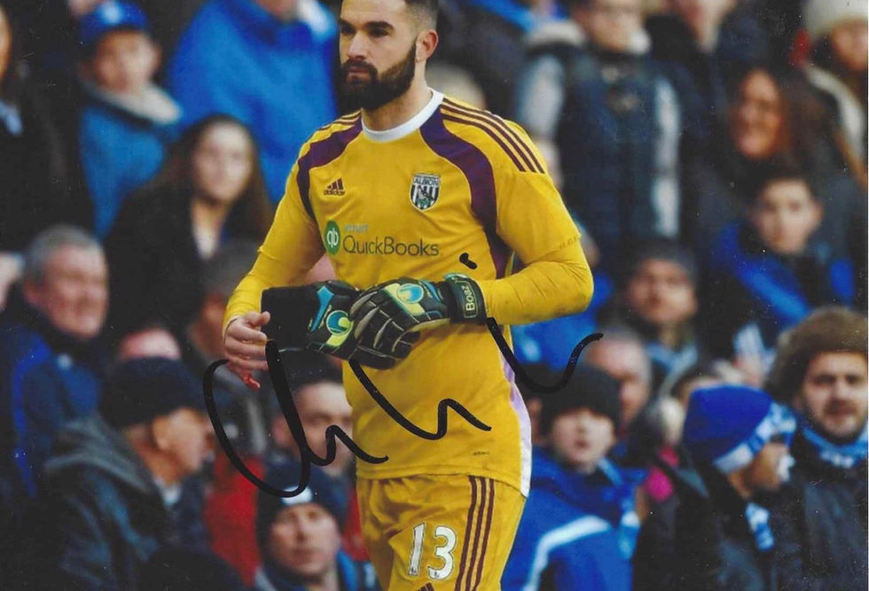 Signed Boaz Myhill photo with COA