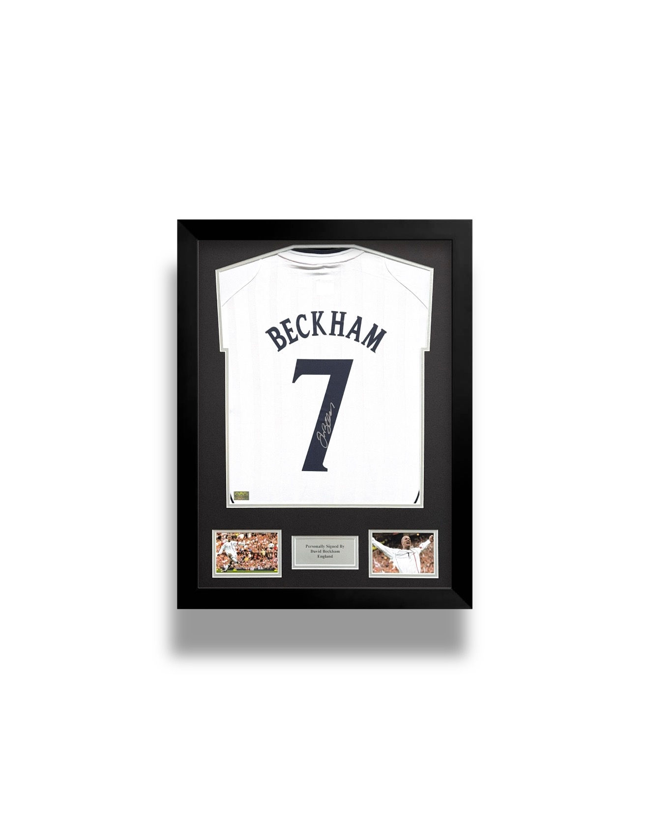 Signed David Beckham England shirt with COA