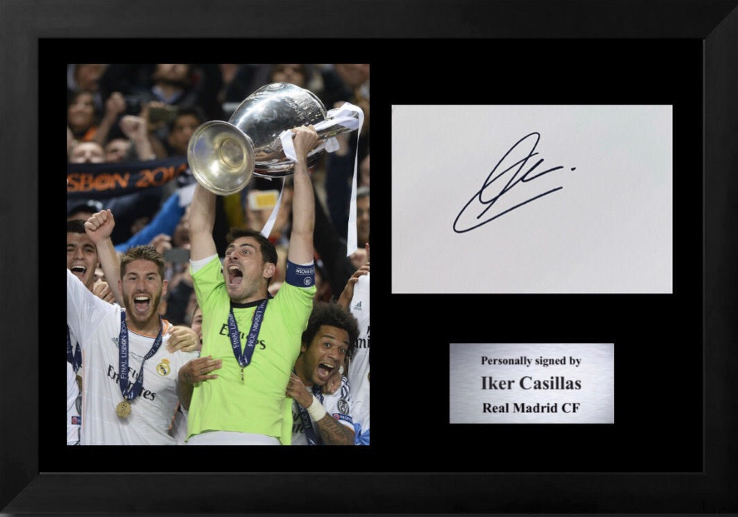 16x12 Signed Iker Casillas With COA