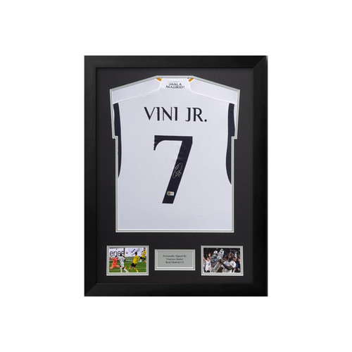 Maglia Vinicius Jr. Real Madrid - Autografata e incorniciata Maglia Vinicius Jr. Real Madrid - Autografata e incorniciata