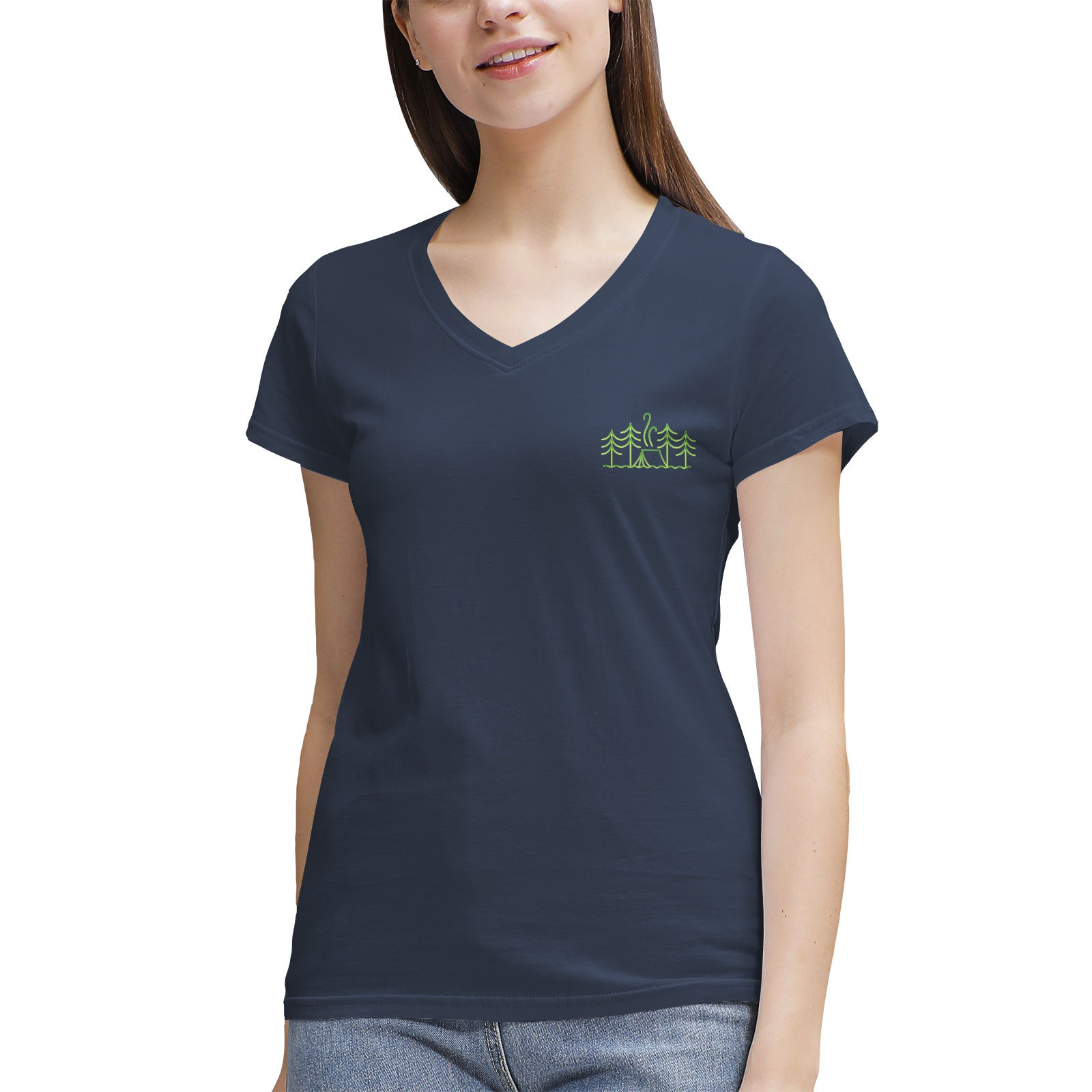 Off the Beaten Trail Women's Cotton V‑Neck T‑shirt