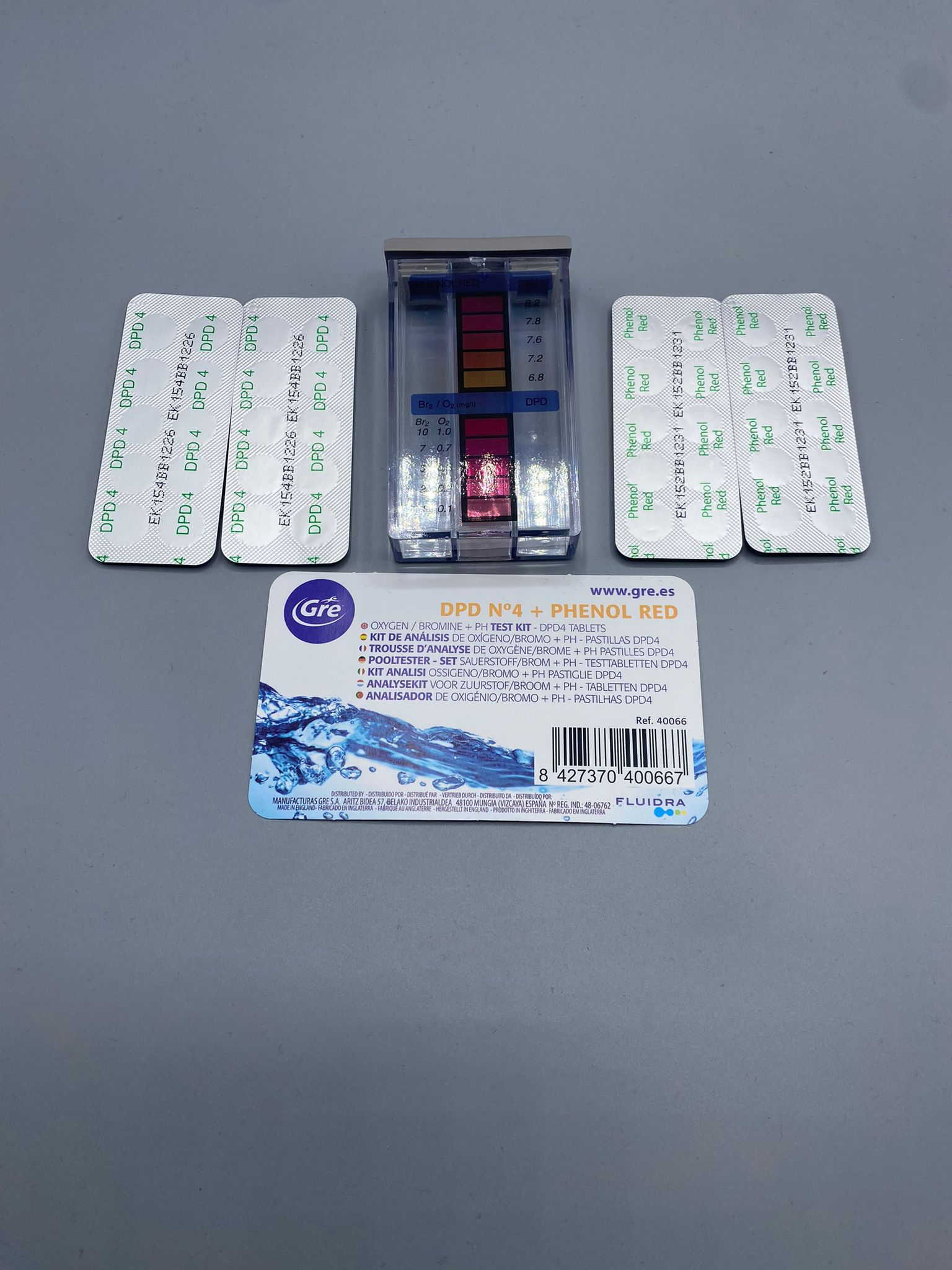 Kit tester Ossigeno/Bromo e ph in pastiglie