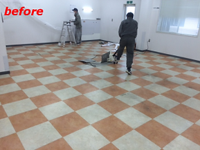 工場床塗装before