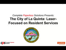 View the Recording: The City of La Quinta- Laser-Focused on Resident Services
