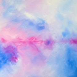 Bright bold colours from an abstract art class date night