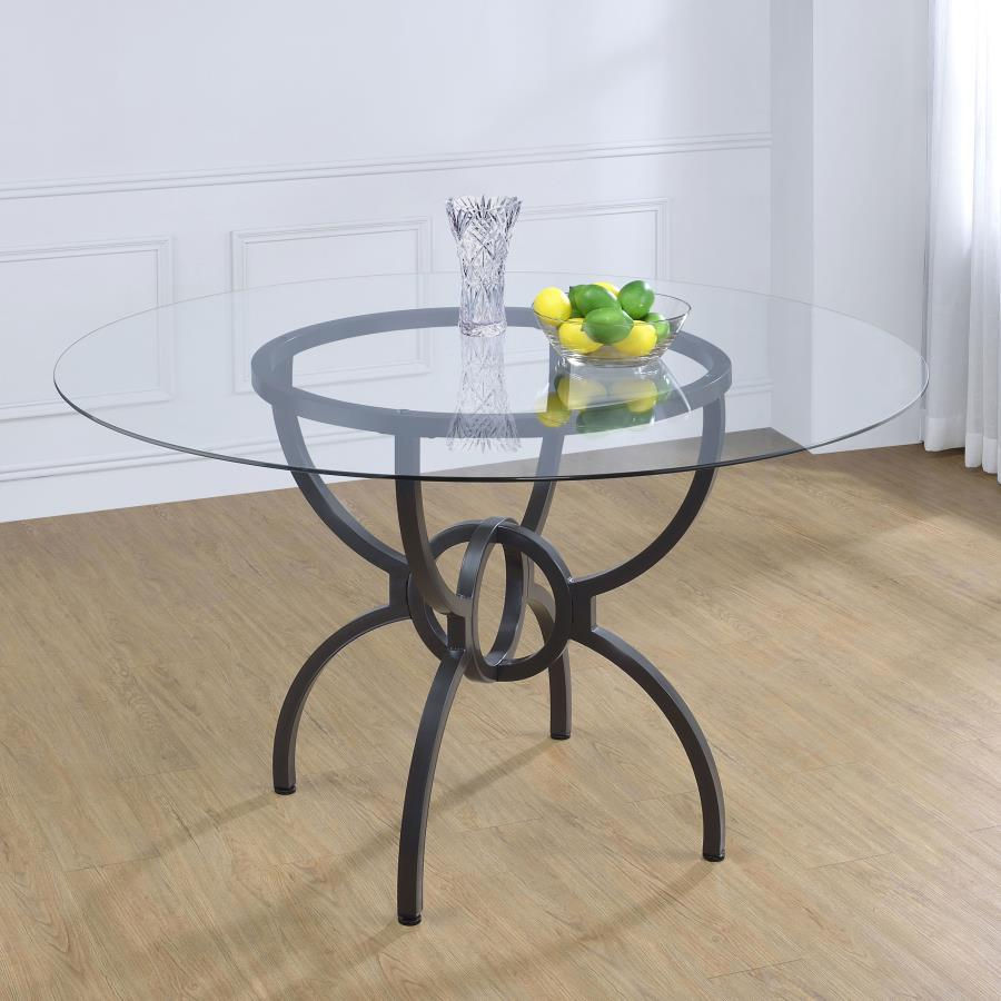 Aviano Gunmetal Dining Table