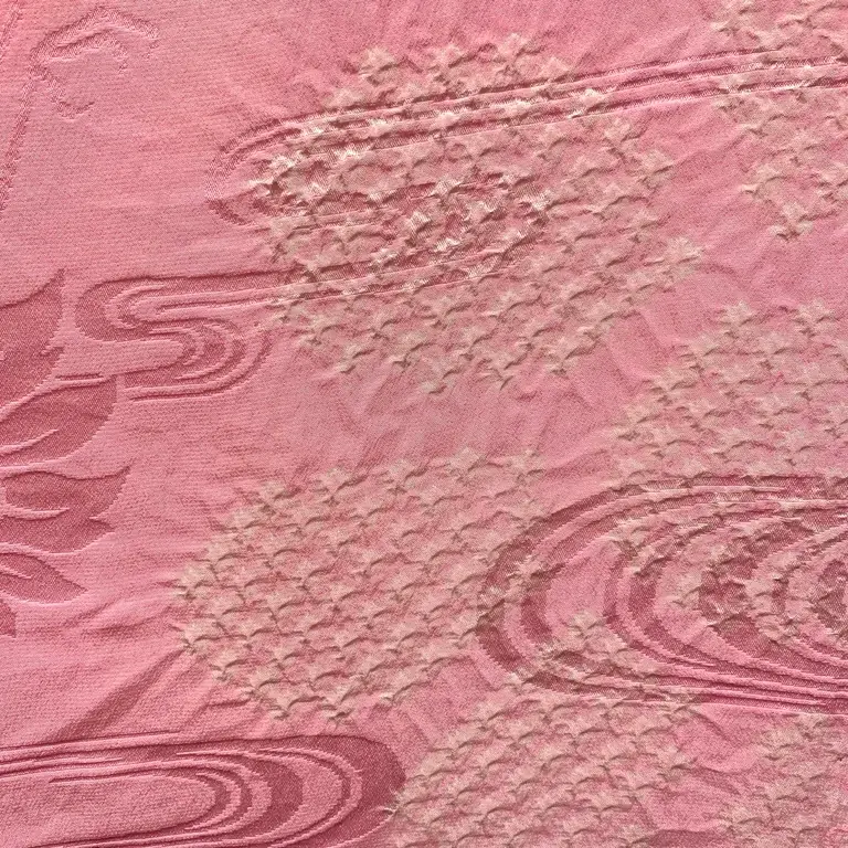 Thumbnail: PINK YUBAN WITH CRANES & SHIBORI