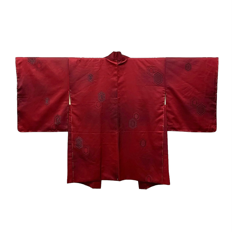 Thumbnail: RED HAORI WITH HEXAGONAL PATTERN